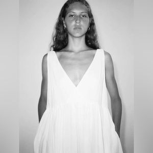 NWOT Deiji Studios The Brushed Dress White